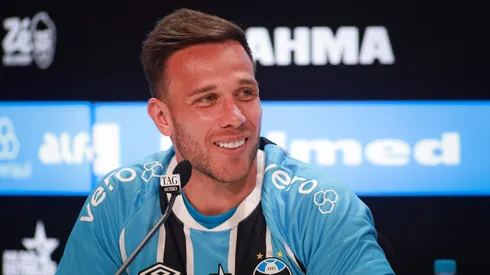 Arthur, do Grêmio, será titular contra o Mirassol. Foto: Maxi Franzoi/AGIF