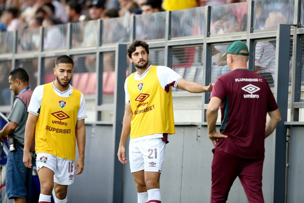 Igor Rabello jogador do Fluminense durante a partida contra o Bragantino no estadio Cicero De Souza Marques em Braganca Paulista (SP), pelo campeonato Brasileiro A 2025. Foto: Marlon Costa/AGIF
