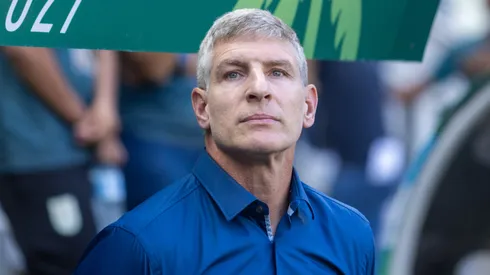 Palermo tecnico do Fortaleza durante partida contra o Vitoria no estadio Arena Castelao pelo campeonato Brasileiro A 2025. Foto: Lucas Emanuel/AGIF