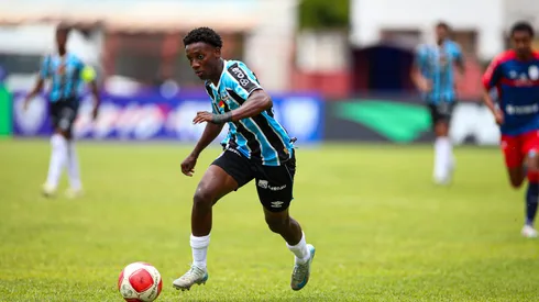 Gabriel Mec durante a Copa São Paulo de Futebol Júnior, contra o Marcílio Dias – Foto: Divulgação do Grêmio