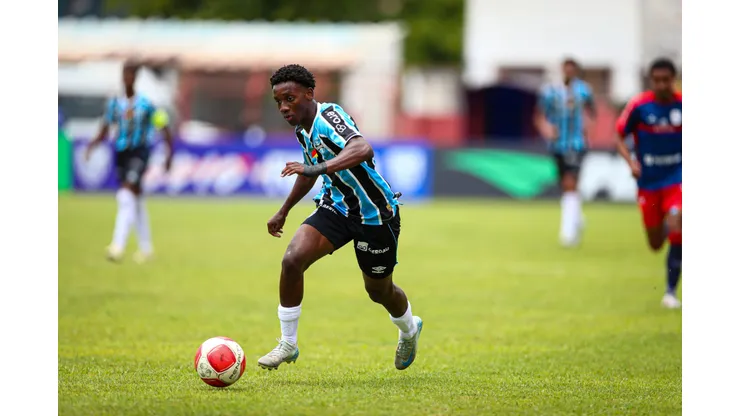 Gabriel Mec durante a Copa São Paulo de Futebol Júnior, contra o Marcílio Dias - Foto: Divulgação do Grêmio