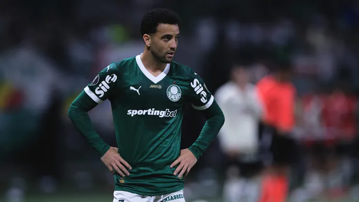 SP - SAO PAULO - 21/08/2025 - COPA LIBERTADORES 2025, PALMEIRAS X UNIVERSITARIO - Felipe Anderson jogador do Palmeiras durante partida contra o Universitario no estadio Arena Allianz Parque pelo campeonato Copa Libertadores 2025. Foto: Ettore Chiereguini/AGIF