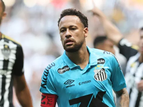 Neymar gera polêmicas, mas tem atuação discreta em Atlético-MG x Santos