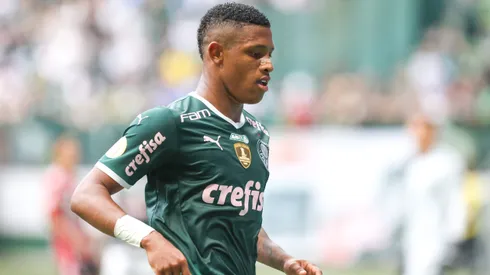 Danilo jogador do Palmeiras durante partida contra o Sao Paulo no estadio Arena Allianz Parque pelo campeonato Brasileiro A 2022.