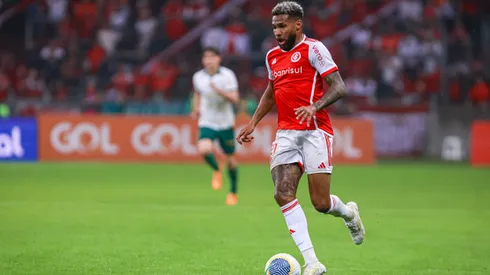 Wesley jogador do Internacional durante partida contra o Palmeiras no estadio Beira-Rio pelo campeonato Brasileiro A 2024.