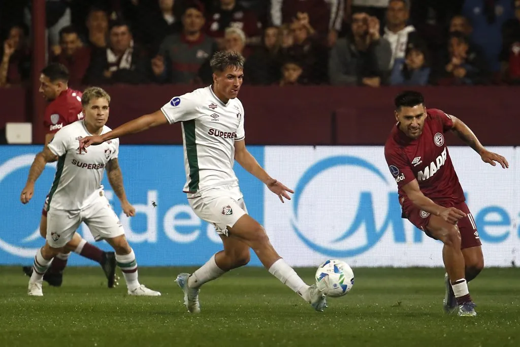 Lanús x Fluminense pela Sul-Americana 2025. (Foto: Marcos Brindicci/Getty Images)