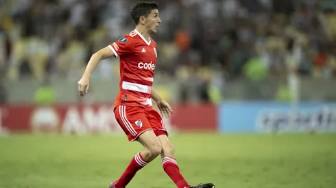 Nacho Fernandez jogador do River Plate durante partida contra o Fluminense no estadio Maracana pelo campeonato Libertadores 2023.