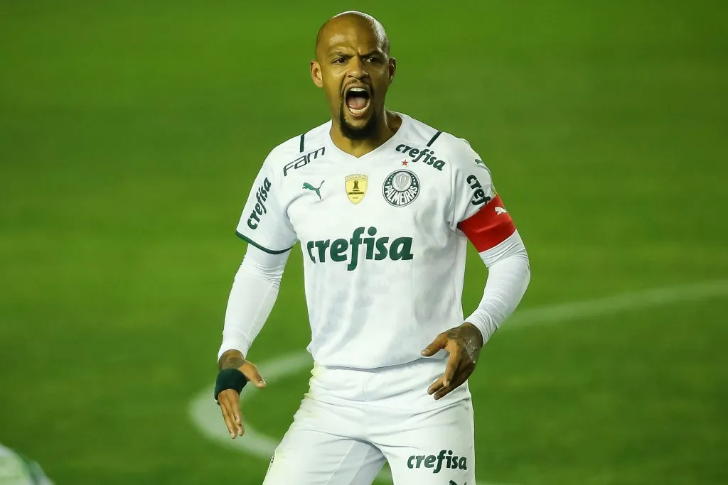 RS – Caxias do Sul – 16/06/2021 – BRASILEIRO A 2021, JUVENTUDE X PALMEIRAS – Felipe Melo jogador do Palmeiras durante partida contra o Juventude no estadio Alfredo Jaconi pelo campeonato Brasileiro A 2021. Foto: Pedro H. Tesch/AGIF
