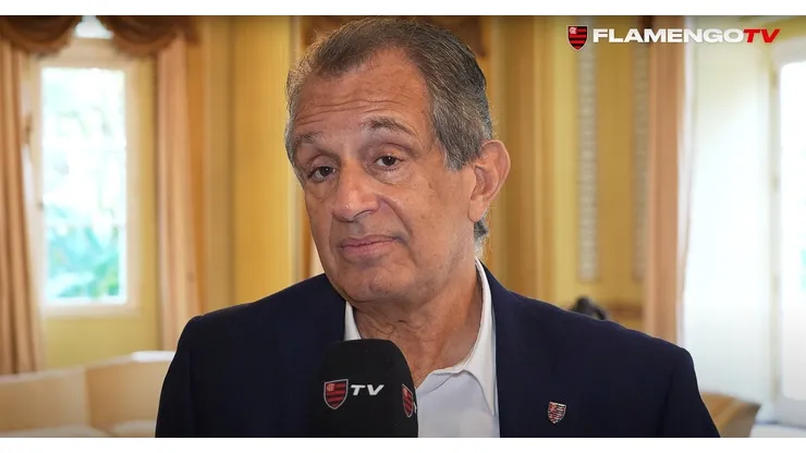 BAP, presidente do Flamengo. Foto: Reprodução/Flamengo TV - YouTube