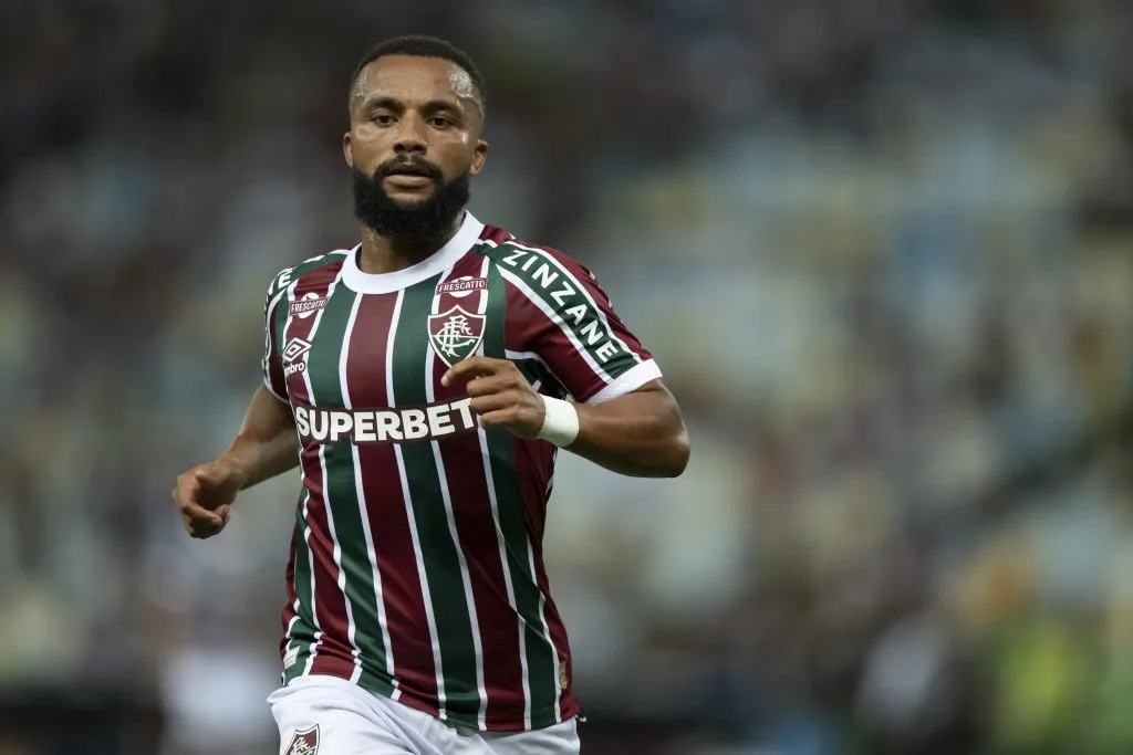 Samuel Xavier jogador do Fluminense durante partida contra o Union Espanola – Foto: Jorge Rodrigues/AGIF