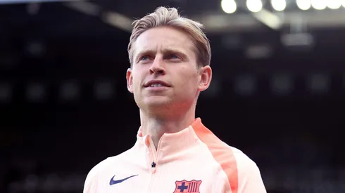 Frenkie De Jong pelo Barcelona. (Photo by George Wood/Getty Images)