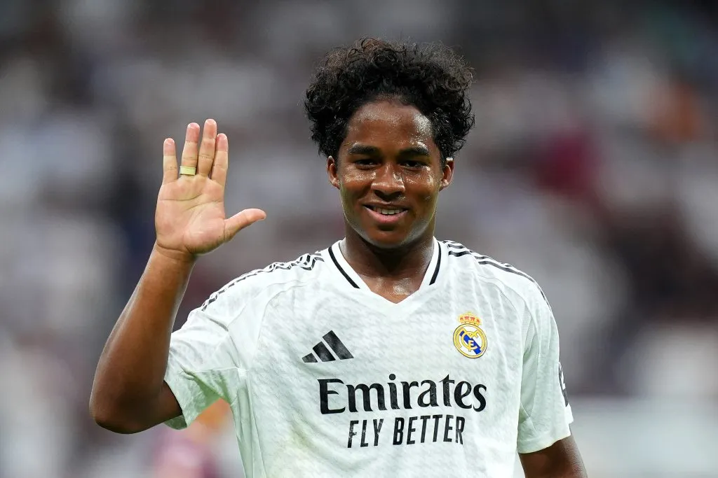 Atualmente, Endrick defende o Real Madrid. (Foto: Angel Martinez/Getty Images)