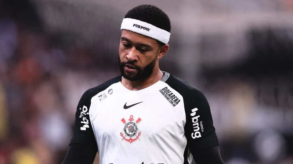 Memphis Depay, atacante do Corinthians. Foto: Ettore Chiereguini/AGIF