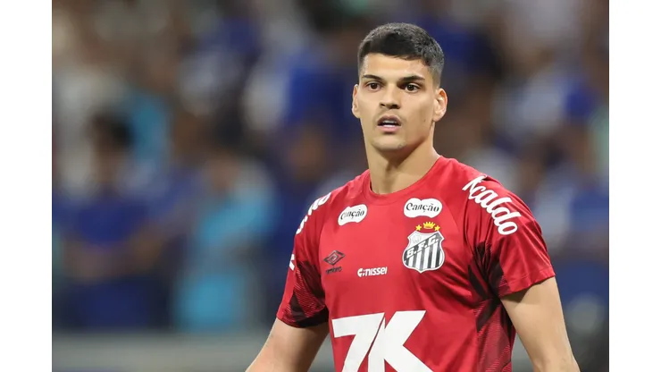 MG - BELO HORIZONTE - 10/08/2025 - BRASILEIRO A 2025, CRUZEIRO X SANTOS - Gabriel Brazao goleiro do Santos durante partida contra o Cruzeiro no estadio Mineirao pelo campeonato Brasileiro A 2025. Foto: Gilson Lobo/AGIF