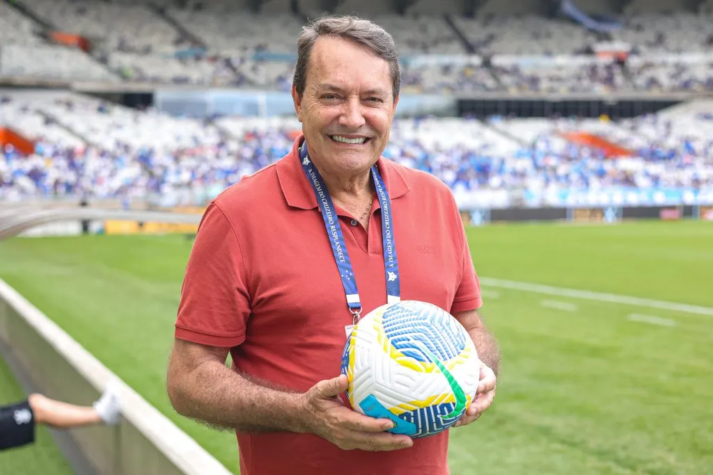Pedro Lourenco proprietário da SAF do Cruzeiro durante partida contra o Corinthians pelo campeonato Brasileiro A 2024.  Foto: Gilson Lobo/AGIF