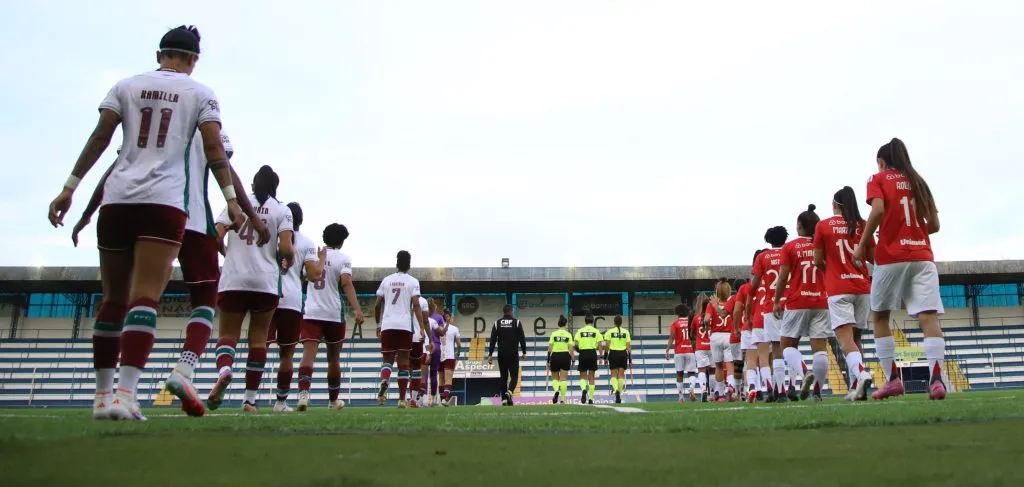 Internacional e Fluminense se enfrentaram pela Copa do Brasil Feminina – Foto: CBF Divulgação
