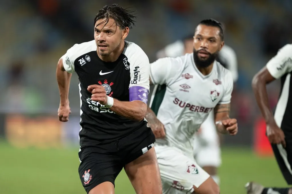 RJ – RIO DE JANEIRO – 13/09/2025 – BRASILEIRO A 2025, FLUMINENSE X CORINTHIANS – Angel Romero jogador do Corinthians durante partida contra o Fluminense no estadio Maracana pelo campeonato Brasileiro A 2025. Foto: Jorge Rodrigues/AGIF