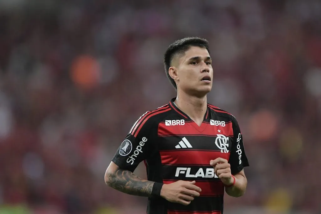 Luiz Araújo, atacante do Flamengo. Foto: Thiago Ribeiro/AGIF