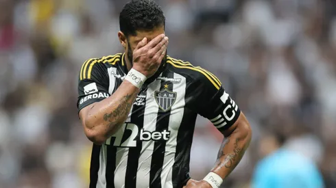 MG – BELO HORIZONTE – 14/09/2025 – BRASILEIRO A 2025, ATLETICO-MG X SANTOS – Hulk jogador do Atletico-MG lamenta durante partida contra o Santos no estadio Arena MRV pelo campeonato Brasileiro A 2025. Foto: Gilson Lobo/AGIF
