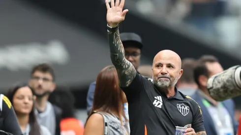 MG - BELO HORIZONTE - 14/09/2025 - BRASILEIRO A 2025, ATLETICO-MG X SANTOS - Jorge Sampaoli tecnico do Atletico-MG durante partida contra o Santos no estadio Arena MRV pelo campeonato Brasileiro A 2025. Foto: Gilson Lobo/AGIF