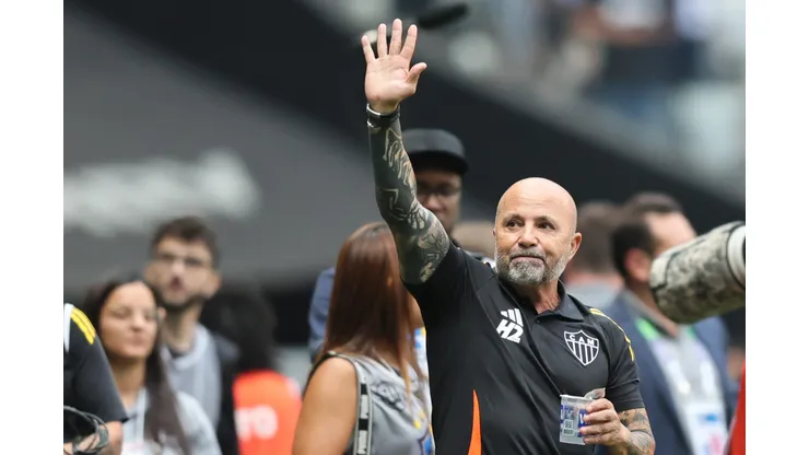 MG - BELO HORIZONTE - 14/09/2025 - BRASILEIRO A 2025, ATLETICO-MG X SANTOS - Jorge Sampaoli tecnico do Atletico-MG durante partida contra o Santos no estadio Arena MRV pelo campeonato Brasileiro A 2025. Foto: Gilson Lobo/AGIF