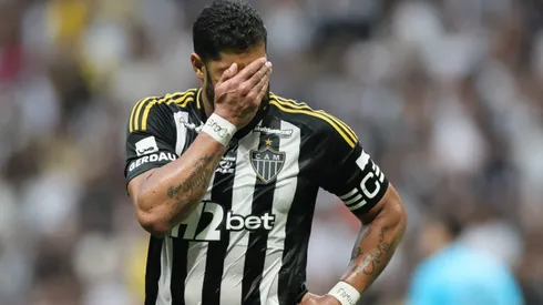 MG – BELO HORIZONTE – 14/09/2025 – BRASILEIRO A 2025, ATLETICO-MG X SANTOS – Hulk jogador do Atletico-MG lamenta durante partida contra o Santos no estadio Arena MRV pelo campeonato Brasileiro A 2025. Foto: Gilson Lobo/AGIF