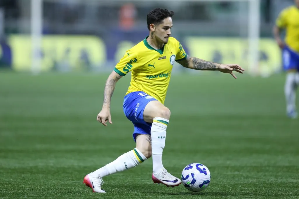 SP – SAO PAULO – 25/08/2025 – BRASILEIRO A 2025, PALMEIRAS X SPORT – Khellven jogador do Palmeiras durante a partida contra o Sport no Allianz Parque em Sao Paulo (SP), pelo campeonato Brasileiro A 2025. Foto: Marlon Costa/AGIF