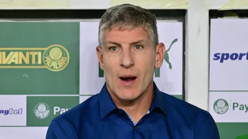 Martín Palermo durante o jogo entre Palmeiras x Fortaleza. Foto: AGIF