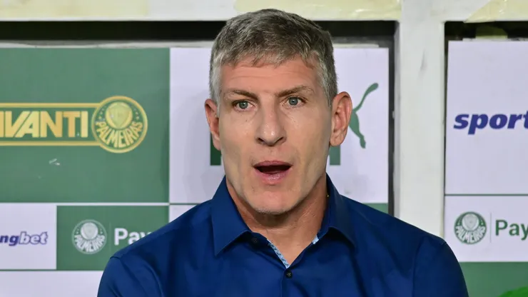 Martín Palermo durante o jogo entre Palmeiras x Fortaleza. Foto: AGIF