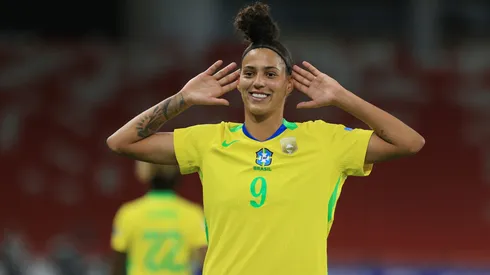 Amanda Gutierres foi a única jogadora de fora da Europa e EUA nomeada para a Bola de Ouro 2025 (Photo by Franklin Jacome/Getty Images)