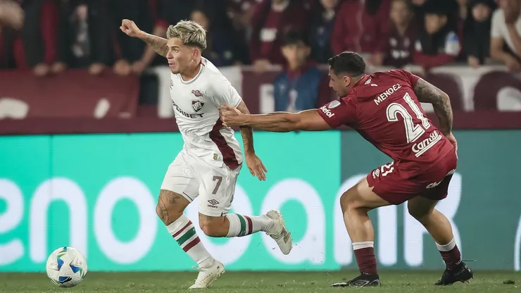 Fluminense enfrentou o Lanús no Estádio Ciudad de Lanus, pela primeira partida das quartas de final da Copa Sul-Americana 2025. FOTO: MARCELO GONÇALVES / FLUMINENSE F.C.