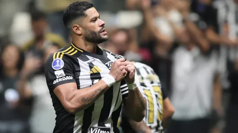 MG – BELO HORIZONTE – 14/08/2025 – COPA SUL-AMERICANA 2025, ATLETICO-MG X GODOY CRUZ – Hulk jogador do Atletico-MG comemora seu gol durante partida contra o Godoy Cruz no estadio Arena MRV pelo campeonato Copa Sul-americana 2025. Foto: Gilson Lobo/AGIF
