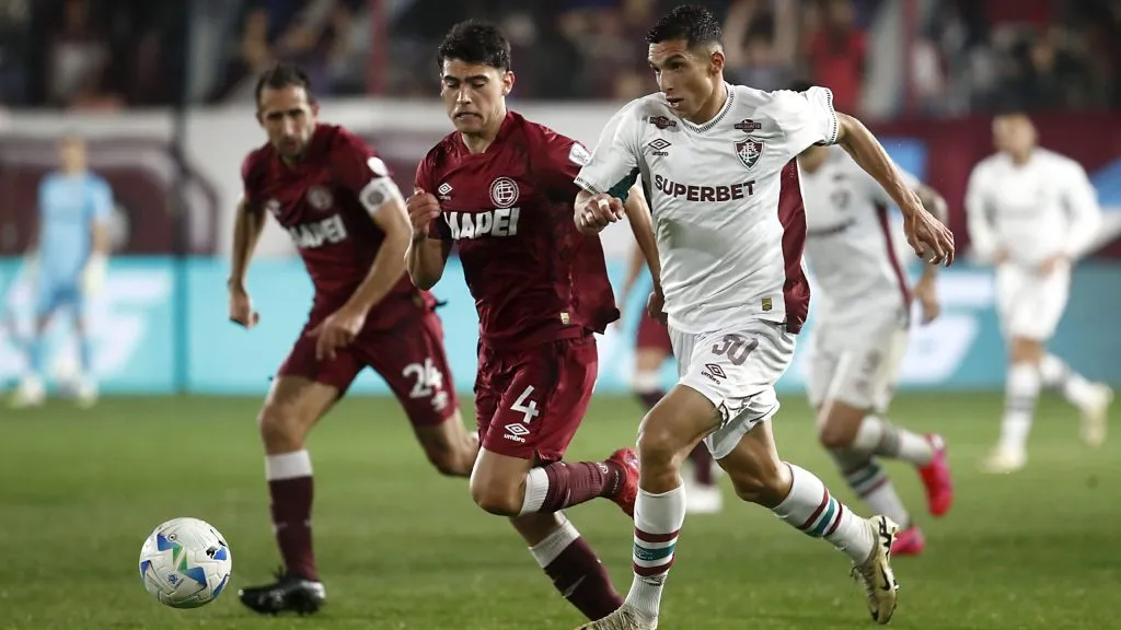 Fluminense x Lanús se enfrentam pela Copa Sul-Americana. (Photo by Marcos Brindicci/Getty Images)
