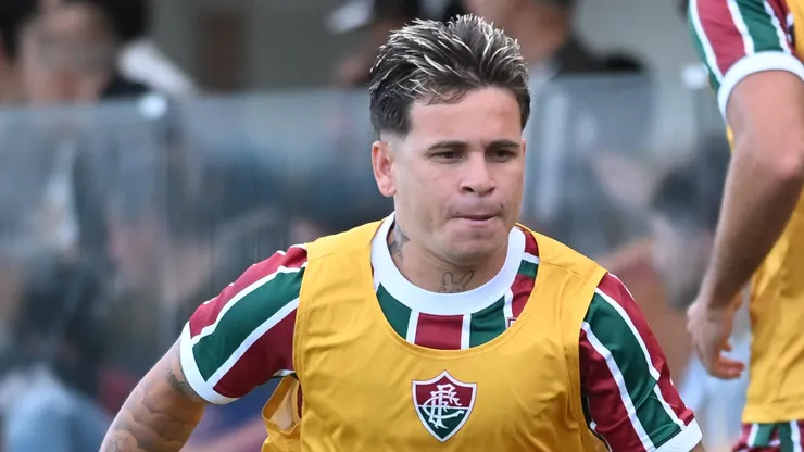Soteldo jogador do Fluminense durante partida contra o Santos no estadio Vila Belmiro pelo campeonato Brasileiro A 2025.