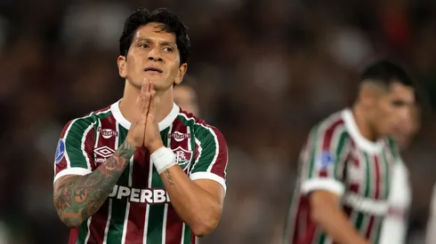 German Cano jogador do Fluminense lamenta durante partida contra o Lanus no estadio Maracana pelo campeonato Copa Sul-americana 2025. Foto: Jorge Rodrigues/AGIF