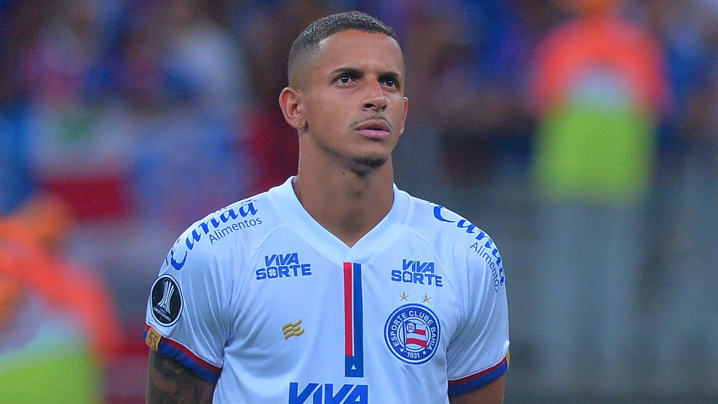 Luciano Juba durante partida contra o Boston River na Libertadores de 2025. Foto: Walmir Cirne/AGIF