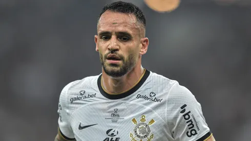 Renato Augusto jogador do Corinthians durante partida contra o Flamengo no estadio Maracana pelo campeonato Copa do Brasil 2022.