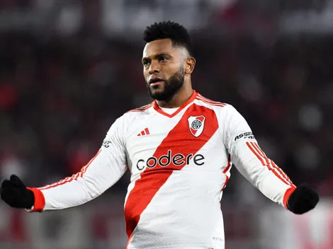 Miguel Borja, ex-Palmeiras, vive péssima fase no River Plate