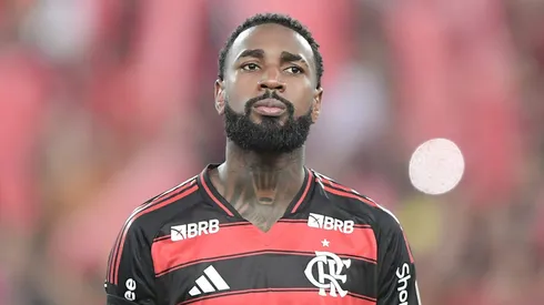 Gerson jogador do Flamengo durante partida contra o Deportivo Tachira no estadio Maracana pelo campeonato Copa Libertadores 2025. Foto: Thiago Ribeiro/AGIF