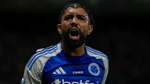 Gabigol em campo pelo Cruzeiro. Foto: Fernando Moreno/AGIF