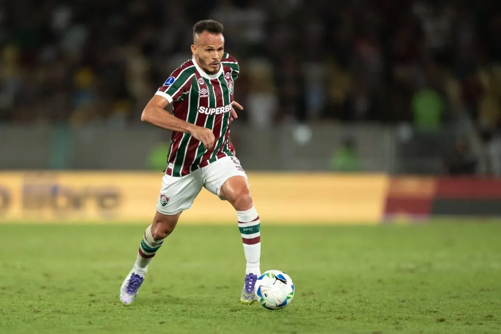 Rene jogador do Fluminense durante partida contra o Lanus – Foto: Jorge Rodrigues/AGIF