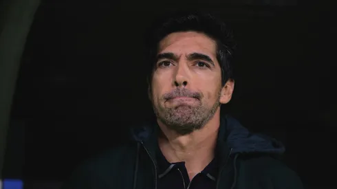 Abel Ferreira em Palmeiras x River Plate pela Libertadores 2025. Foto: Ettore Chiereguini/AGIF