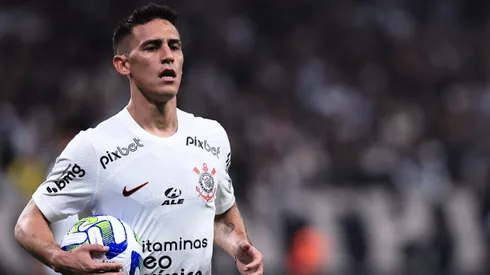 Matias Rojas jogador do Corinthians durante partida contra o America-MG no estadio Arena Corinthians pelo campeonato Copa do Brasil 2023.
