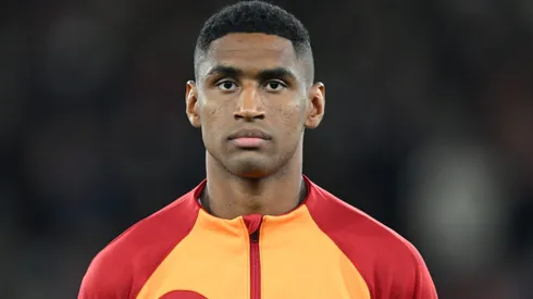 Tete of Galatasaray looks on before the UEFA Champions League match between Manchester United and Galatasaray A.S at Old Trafford on October 03, 2023 in Manchester, England.