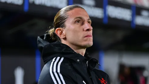 Filipe Luís revela promessa de Rossi em Estudiantes x Flamengo. Foto: Marcelo Endelli/Getty Images