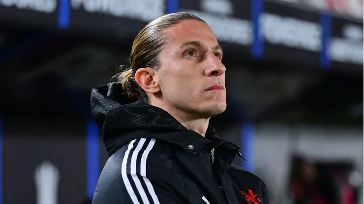 Filipe Luís revela promessa de Rossi em Estudiantes x Flamengo. Foto: Marcelo Endelli/Getty Images