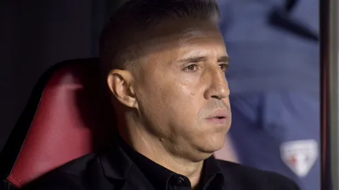 Hernan Crespo técnico do São Paulo durante partida contra o LDU no estádio Morumbi pelo campeonato Copa Libertadores 2025. Foto: Alan Morici/AGIF