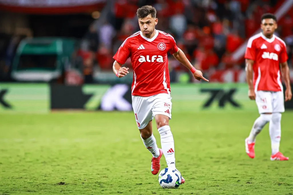 RS – PORTO ALEGRE – 29/04/2025 – COPA DO BRASIL 2023, INTERNACIONAL X MARACANA – Oscar Romero jogador do Internacional durante partida contra o Maracana no estadio Beira-Rio pelo campeonato [COMPETICAO]. Foto: Maxi Franzoi/AGIF