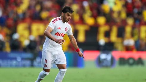 Oscar Romero jogador do Internacional durante a partida entre Sport e Internacional no Estadio da Ilha do Retiro em Recife (PE), pelo campeonato brasileiro Serie A.