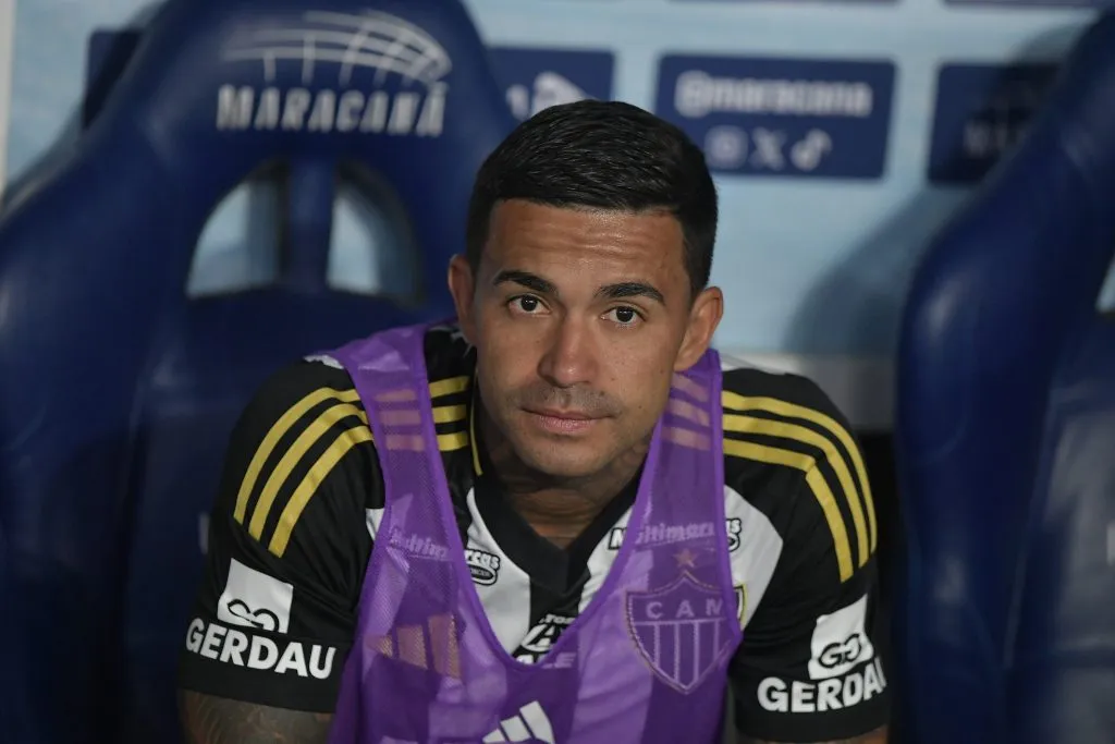 RJ – RIO DE JANEIRO – 31/07/2025 – COPA DO BRASIL 2025, FLAMENGO X ATLETICO-MG – Dudu jogador do Atletico-MG durante partida contra o Flamengo no estadio Maracana pelo campeonato Copa Do Brasil 2025. Foto: Thiago Ribeiro/AGIF